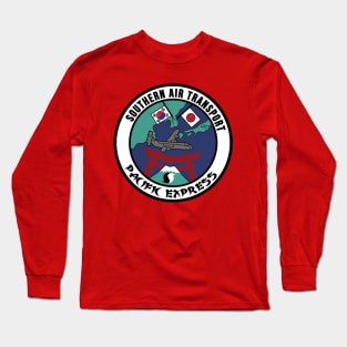 The PARANOIA CIA Airlines Collection: Southern Air Transport: Pacific Express Long Sleeve T-Shirt